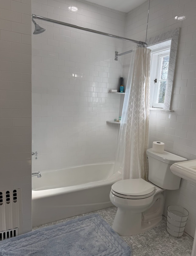 A bath and shower installation done by our Scheblein team.
